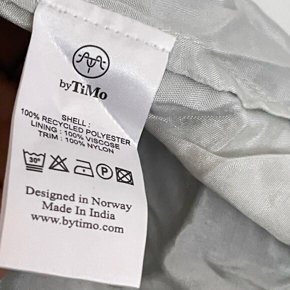 ByTimo Ruffle Chiffon Wallpaper Floral Print Mini Dress Size Large NWT - Picture 5 of 7